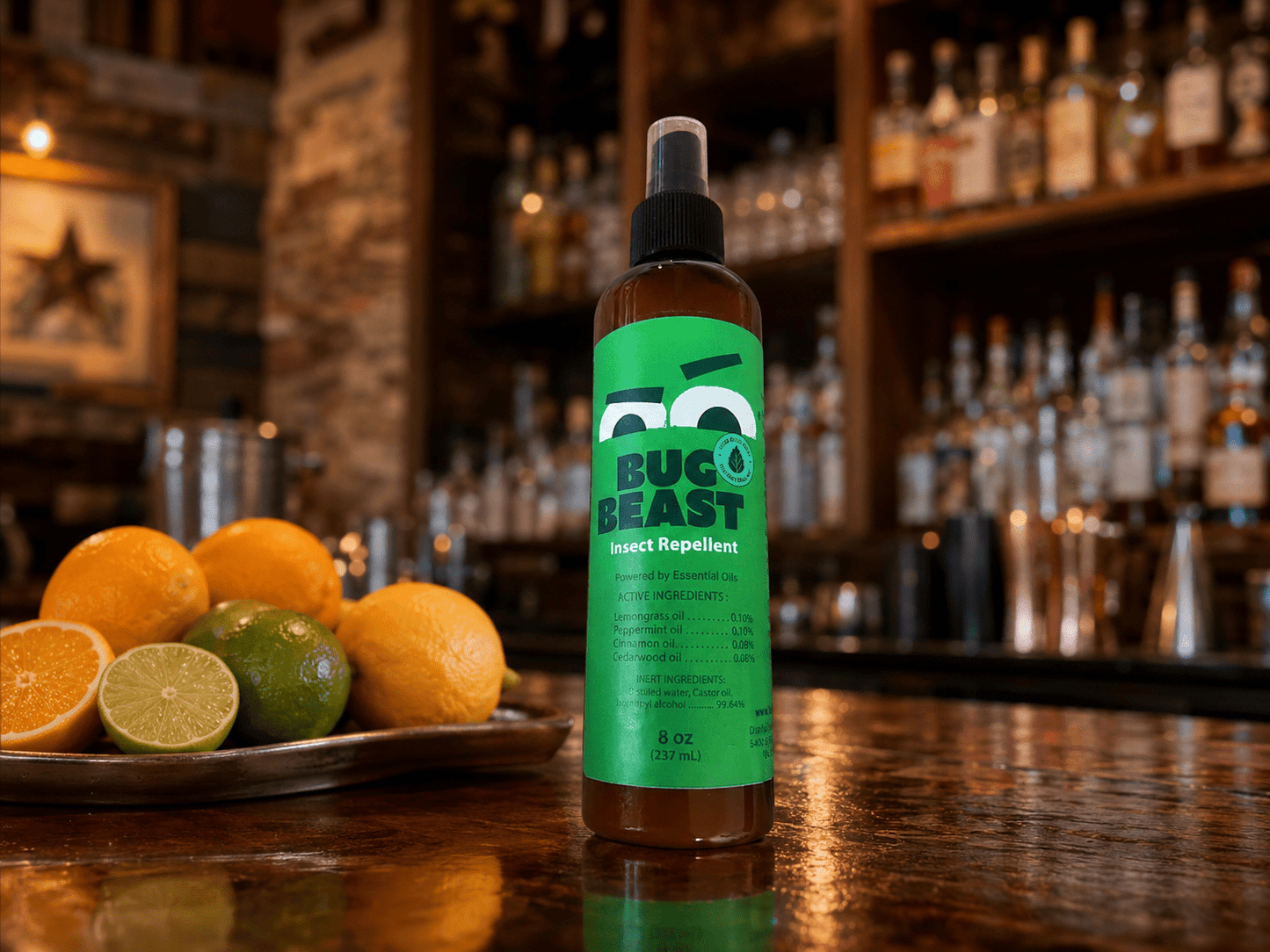 Bug Beast - EPA 25(b) natural indoor/outdoor bug repellent made with essential oils for bars, patios, and restaurants