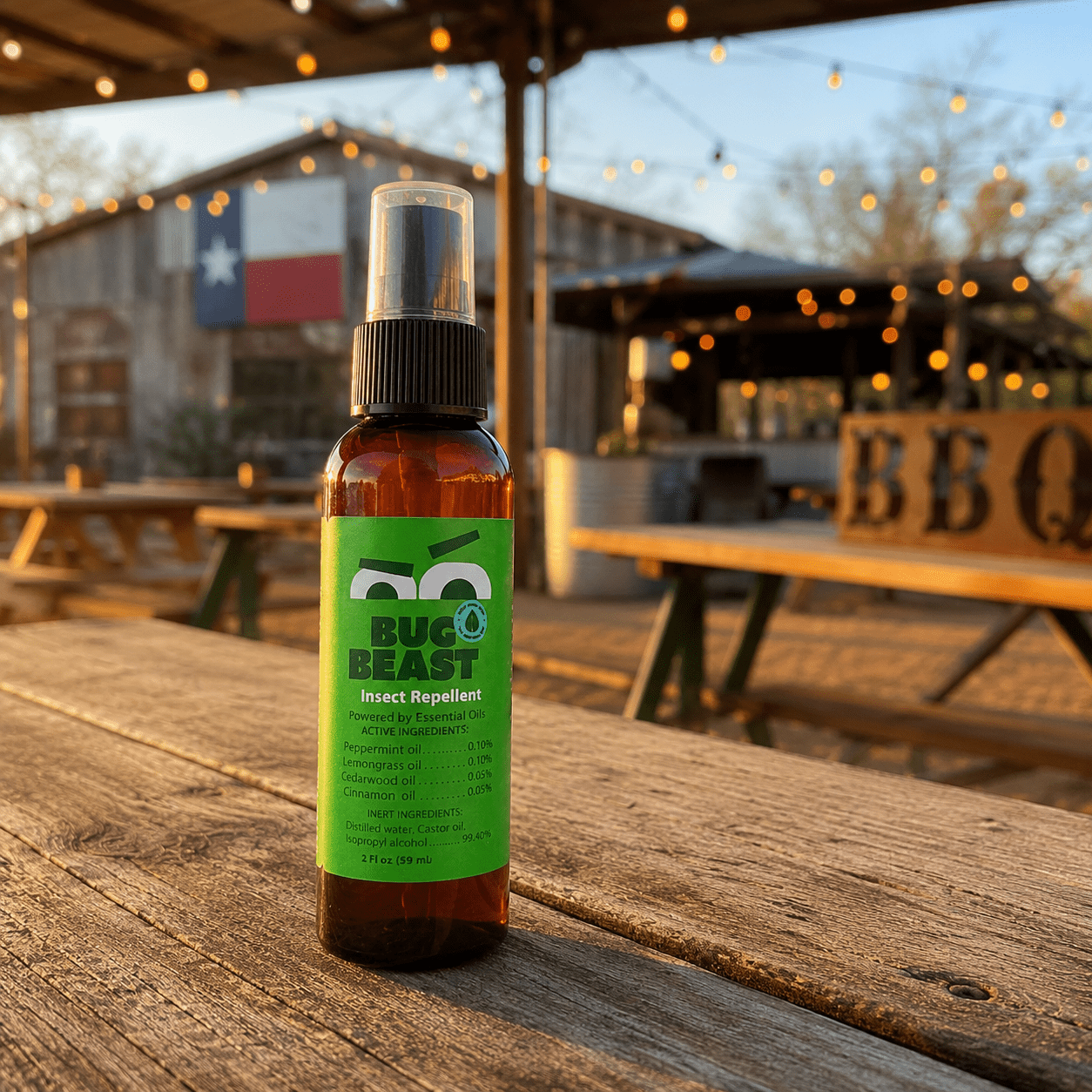 Bug Beast - EPA 25(b) natural indoor/outdoor bug repellent made with essential oils for bars, patios, and restaurants